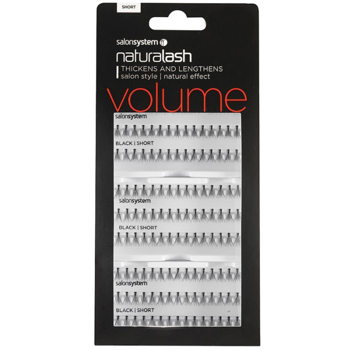 0225106-5 SS SHORT BLACK LASHES - VALUE PACK (3 TRAYS)-0