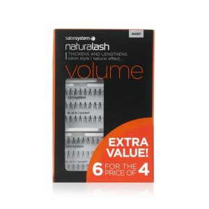 SS SHORT BLACK LASHES – 6 FOR 4 TRAYS
