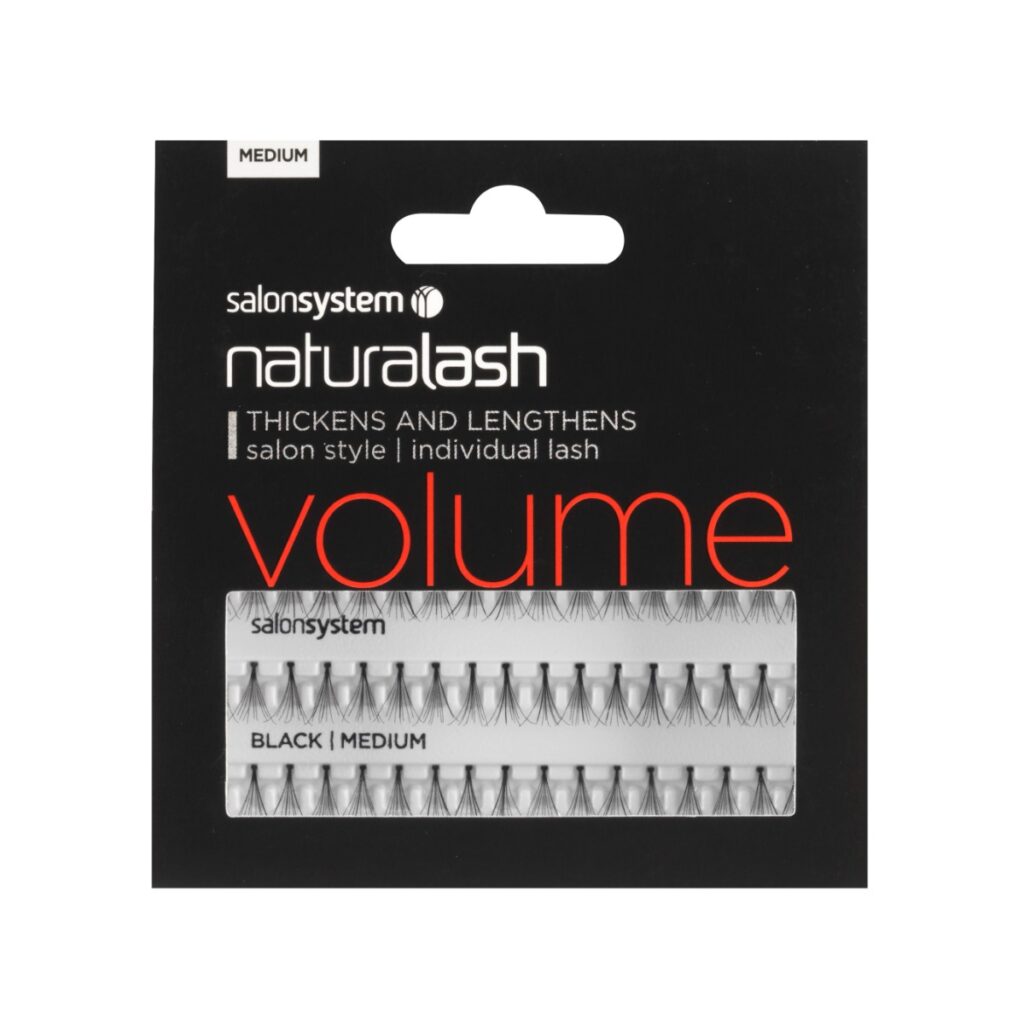 0225107 SS MEDIUM BLACK LASHES - INDIVIDUAL PACK-0