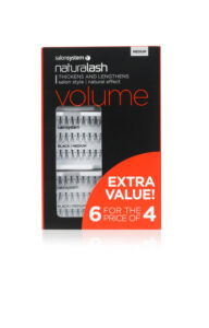 SS MEDIUM BLACK LASHES – 6 FOR 4 TRAYS