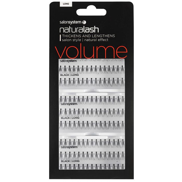 0225108-5 SS LONG BLACK LASHES - VALUE PACK (3 TRAYS)-0