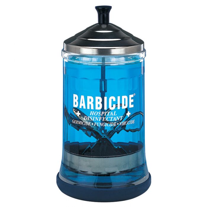 012 - BARBICIDE JAR MID SIZE-0