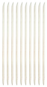 HBA1280 – ORANGE WOOD STICKS (MANICURE STICKS 6″ – 10PK)