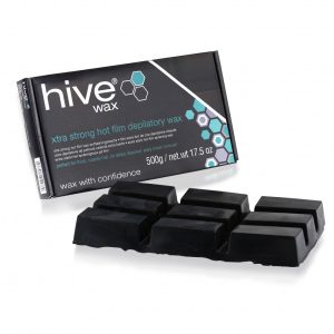 HOB5586 – XTRA STRONG HOT FILM WAX – BLACK – 500G BLOCK