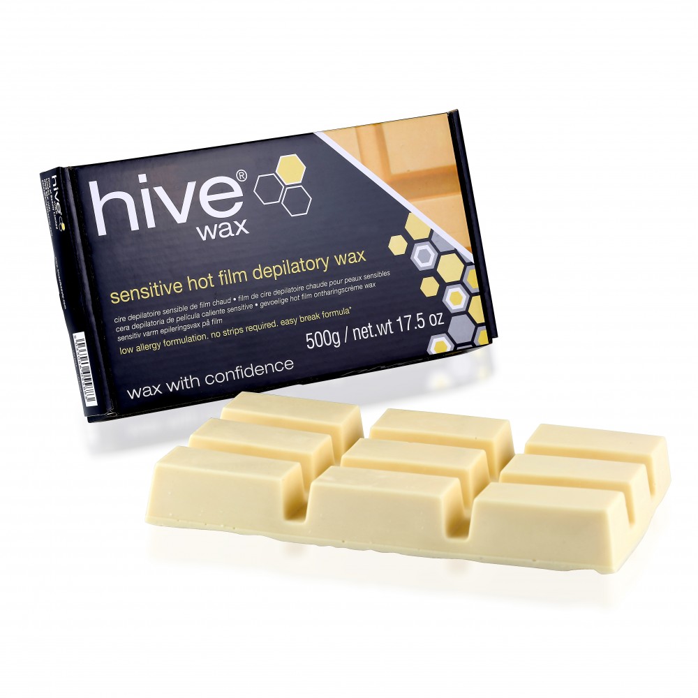 HOB5588 CREAM SENSITIVE HOT FILM WAX BLOCK 500G-0