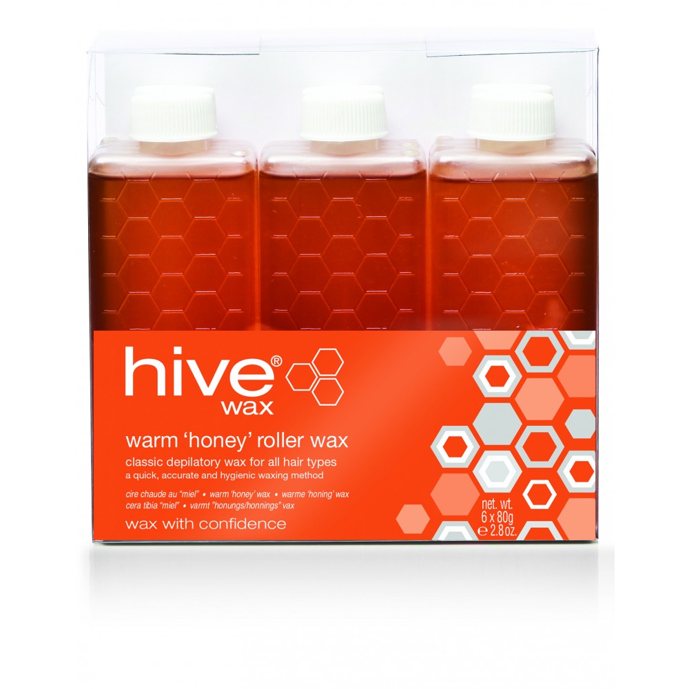 HOB6600 - ROLLER WAX REFILL WARM 'HONEY' CARTRIDGES (6)-0