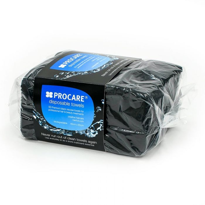 DISPOSABLE TOWELS BLACK PK 50-0