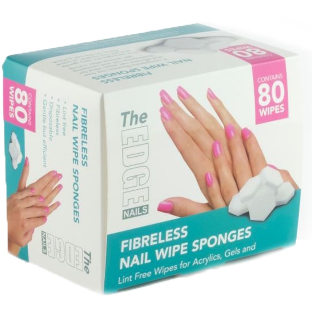FIBERGLASS NAIL WIPE SPONGES 80PK-0