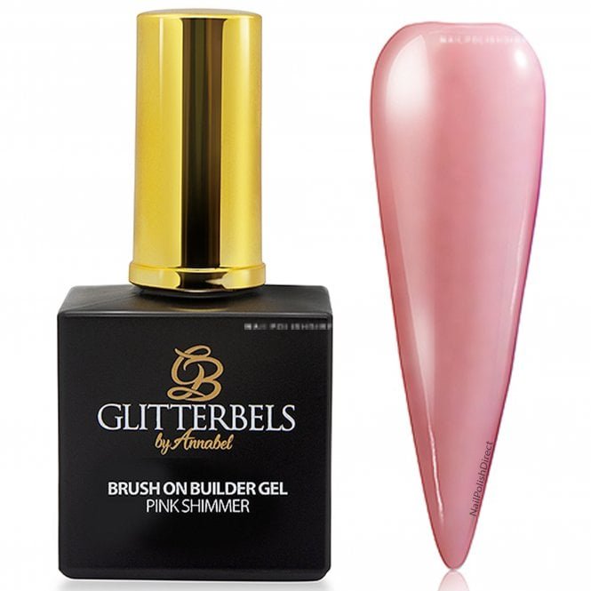 BGEL010 PINK SHIMMER BUILD GEL GLITTERBELS-0