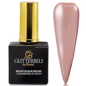 BGEL005 STRAWBERRIES & CREAM BUILD GEL GLITTERBELS