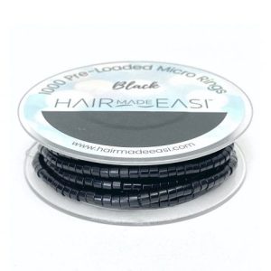 M/RINGS BLACK (1000) PRE LOADED SILICONE