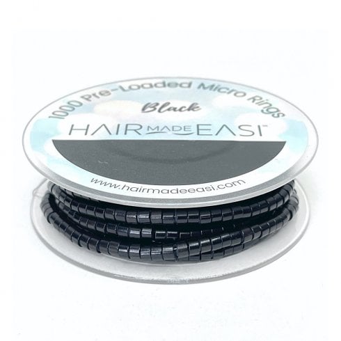 M/RINGS BLACK (1000) PRE LOADED SILICONE-0