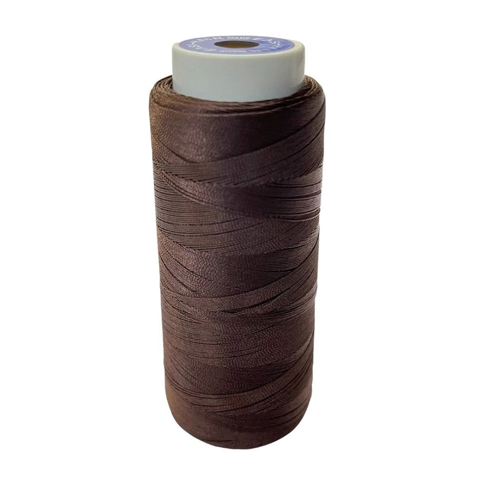 DARK BROWN 500M P/B NYLON THREAD-0