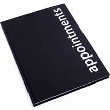 AB6 APPOINTMENT BOOK 6 COLUMN BLACK