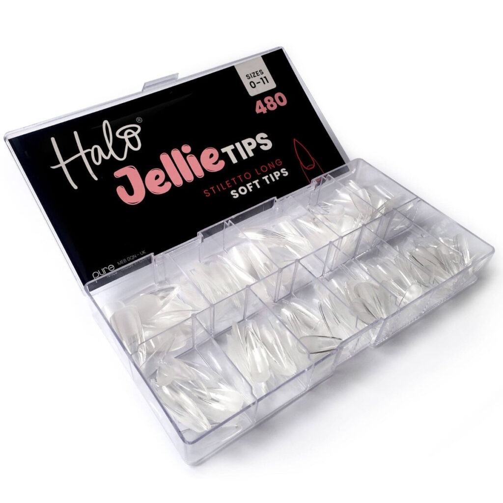 JSL101- JELLY TIPS STILETTO LONG ASSORTED 480-0