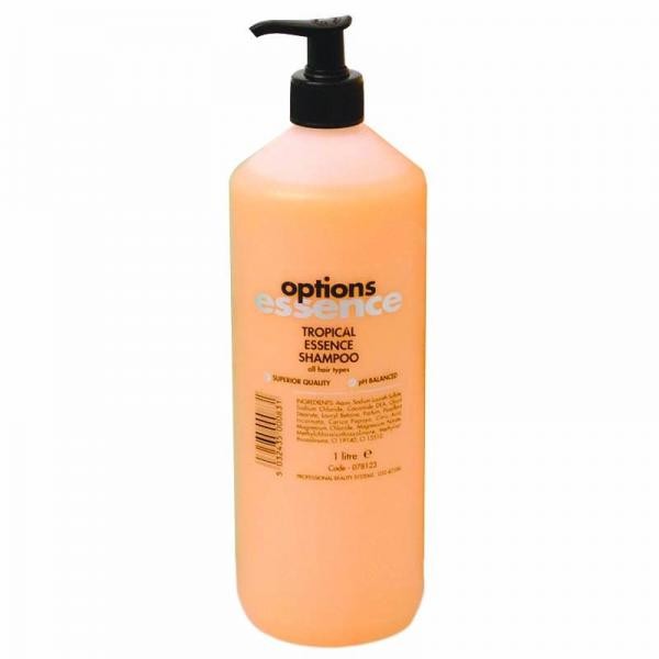 TROPICAL ESSENCE SHAMPOO WITH PUMP 1LTR-0