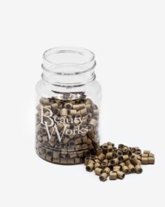 AL- MICRO RINGS DARK BLONDE 500PCS