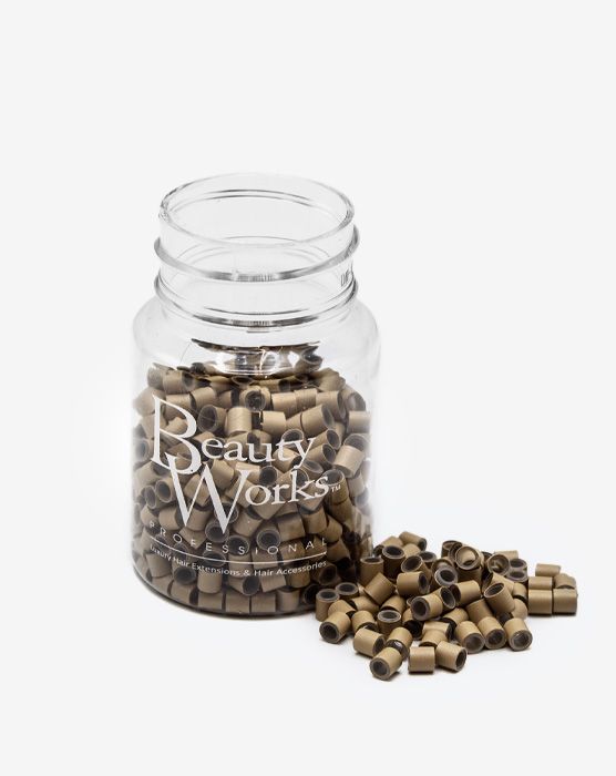 AL- MICRO RINGS DARK BLONDE 500PCS-0