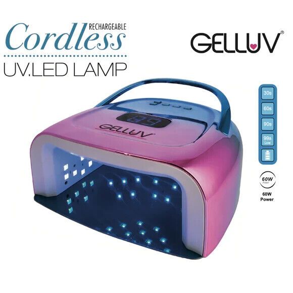 GELLUV LED/UV LAMP CORDLESS PINK/BLUE-0