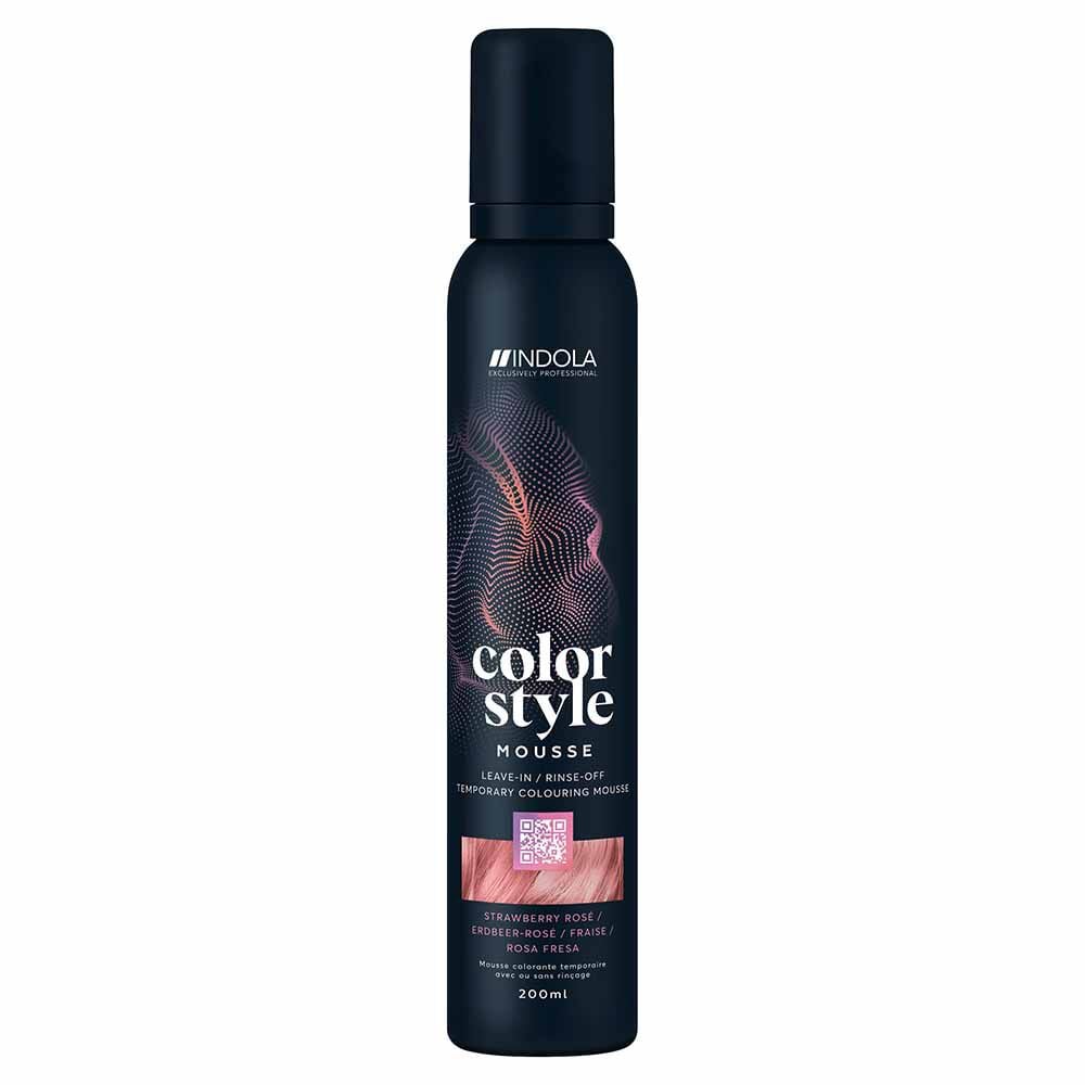 COLOURED MOUSSE STRAWBERRY ROSE 200ML-0